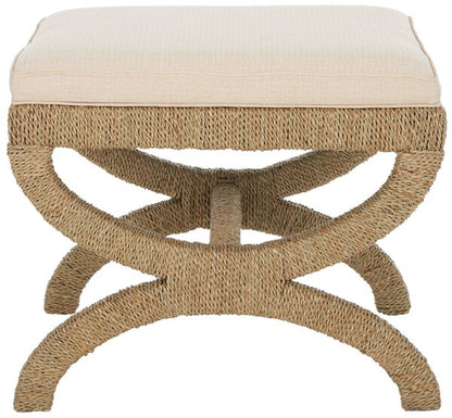 Aikan Woven Sea Grass Ottoman