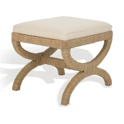 Aikan Woven Sea Grass Ottoman