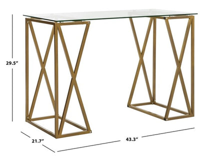 Theresa Glass Top Desk