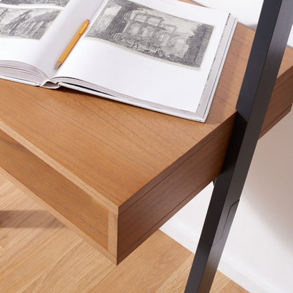 Kamy 2 Shelf Leaning Desk