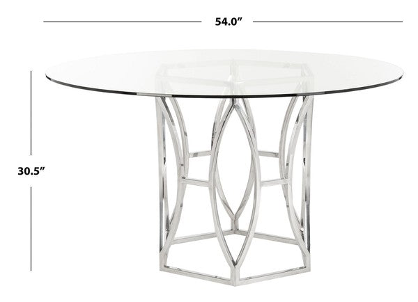 Shaw 54" Glass Top Dining Table