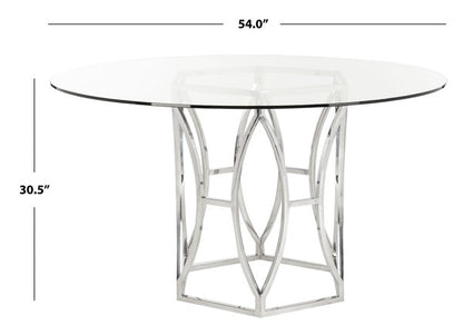 Shaw 54" Glass Top Dining Table