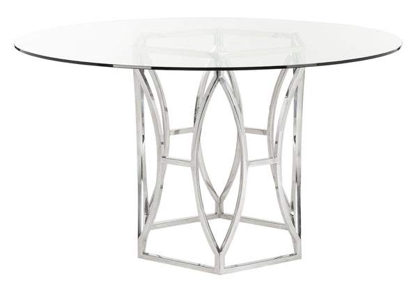 Shaw 54" Glass Top Dining Table