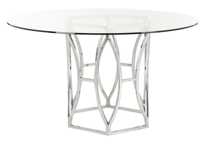 Shaw 54" Glass Top Dining Table