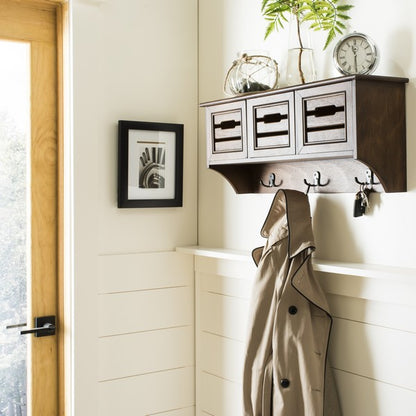 Leon Hanging 3 Drawer Wall Rack