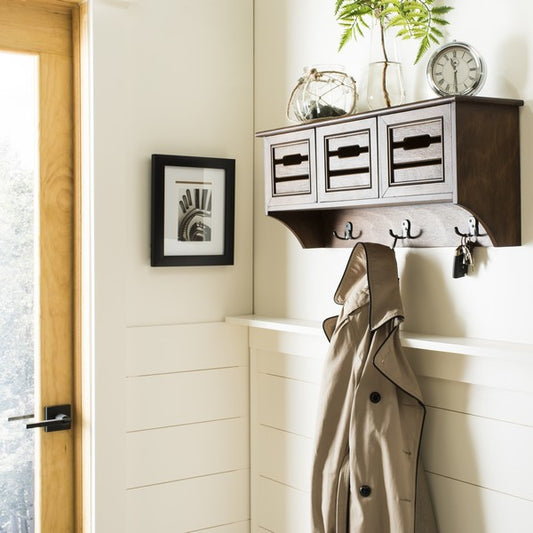 Leon Hanging 3 Drawer Wall Rack