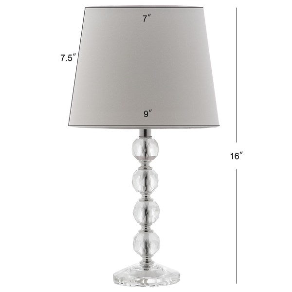 NOLA 16-INCH H STACKED CRYSTAL BALL LAMP