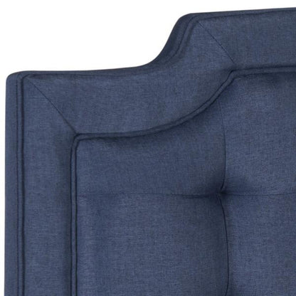 Sapphire Navy Tufted Linen Headboard