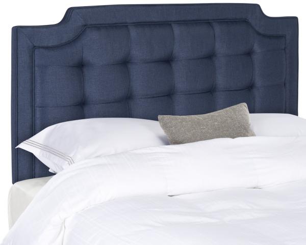 Sapphire Navy Tufted Linen Headboard
