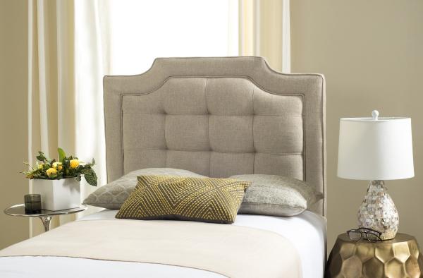 Sapphire Hemp Tufted Linen Headboard