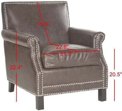 Easton Club Chair Silver Nail Heads