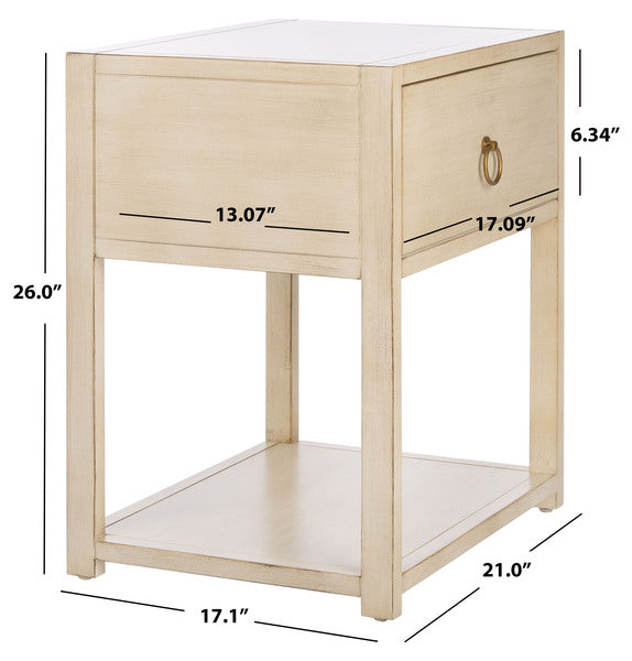 Sadie 1 Drw 1 Shelf Nightstand