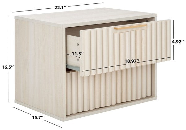 Lylia 2 Drawer Floating Nightstand