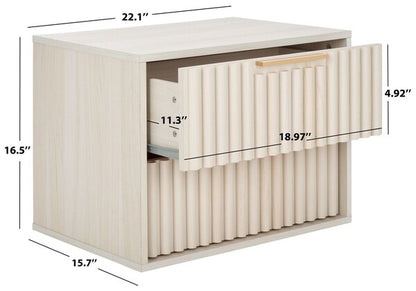 Lylia 2 Drawer Floating Nightstand
