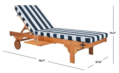 Newport Chaise Lounge Chair With Side Table