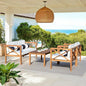 Nunzio 4 Piece Outdoor Set With Accent Pillows