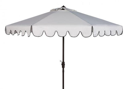 Venice Single Scallop 9ft Crank Outdoor Auto Tilt Umbrella