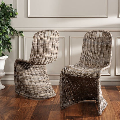 Cilombo 19" H Wicker Dining Chair-Set of 2