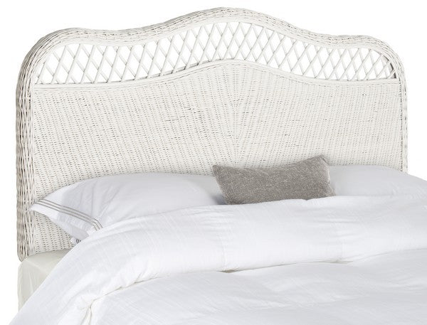Sephina White Rattan Headboard