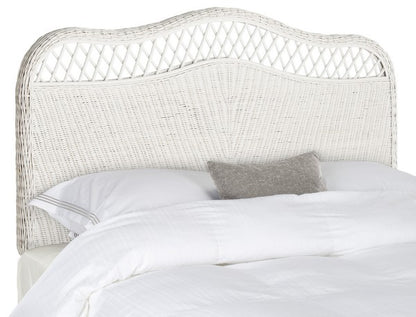 Sephina White Rattan Headboard