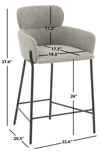 Charlize Boucle Counter Stool