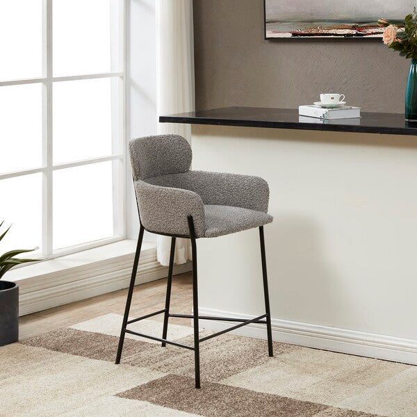 Charlize Boucle Counter Stool