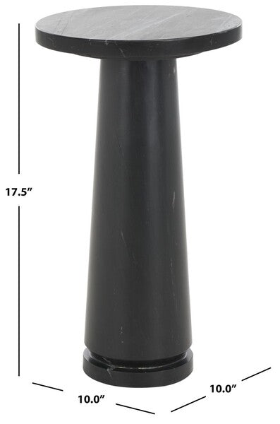 Valentia Round Marble Accent Table
