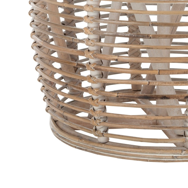 Maui Rattan Drum Stool Table